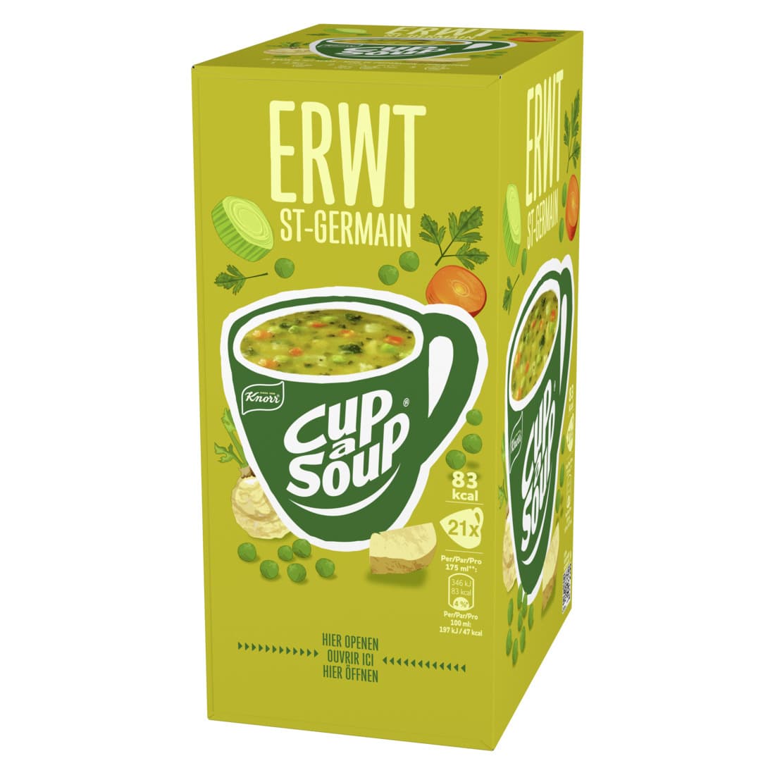 Cup-a-Soup Knorr erwtensoep 21x175ml 5