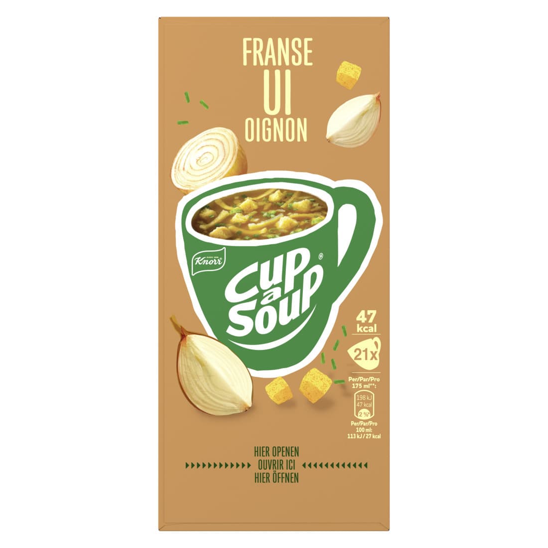 Cup-a-Soup Knorr Franse ui 21x175ml 2