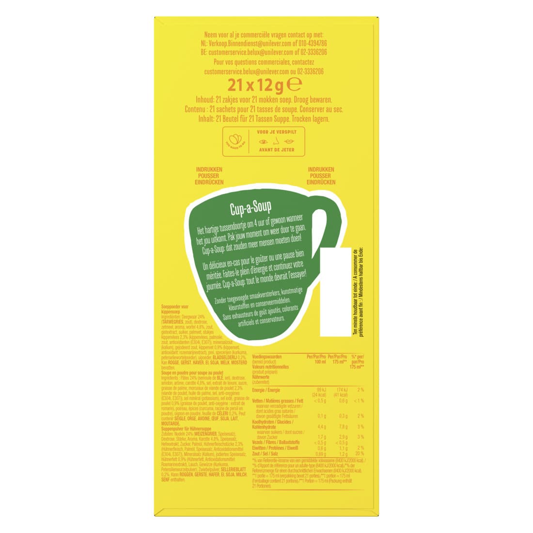 Cup-a-Soup Knorr kip 21x175ml 4