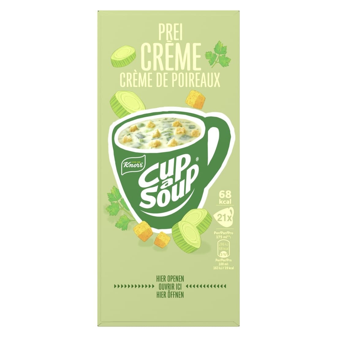 Cup-a-Soup Knorr prei-crème 21x175ml 2