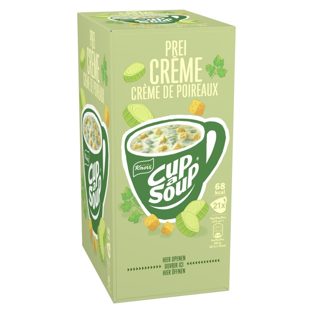 Cup-a-Soup Knorr prei-crème 21x175ml 3