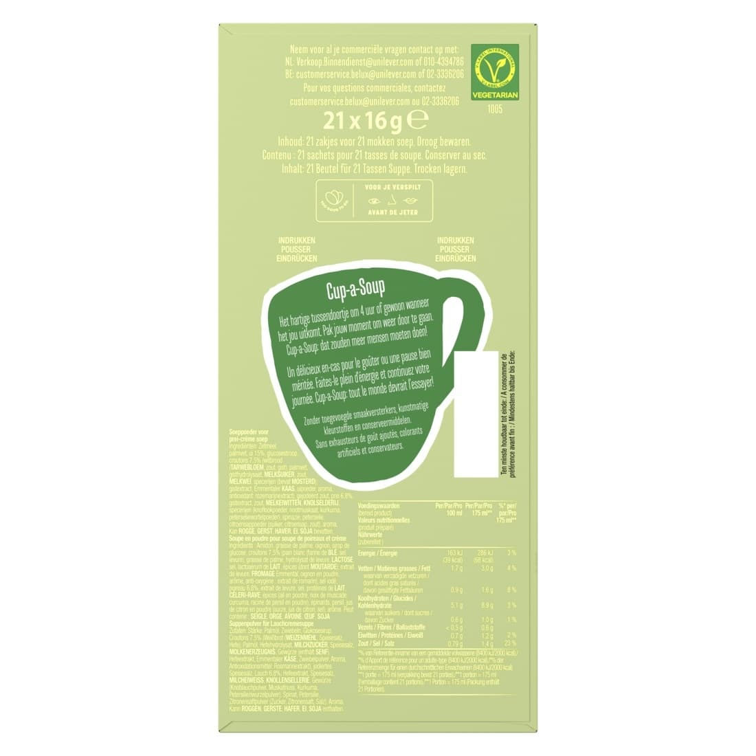Cup-a-Soup Knorr prei-crème 21x175ml 4