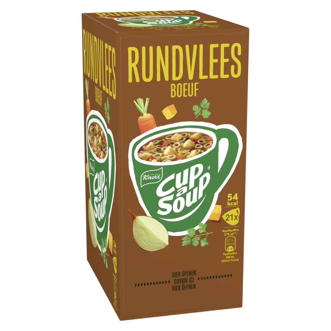Cup-a-Soup Knorr rundvlees 21x175ml 3