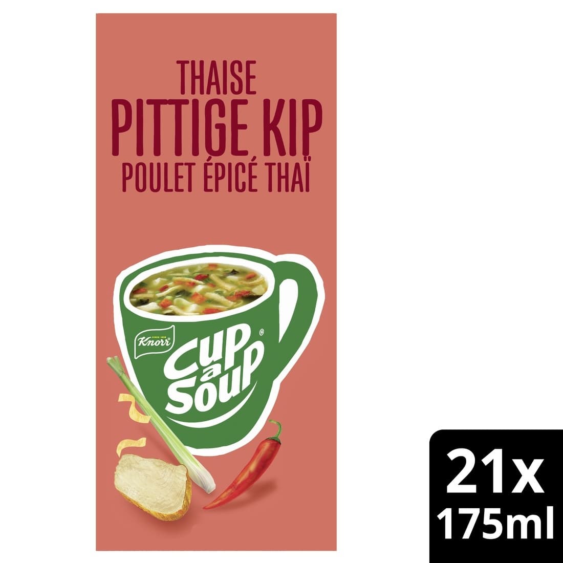Cup-a-Soup Knorr Thaise pittige kip 21x175ml