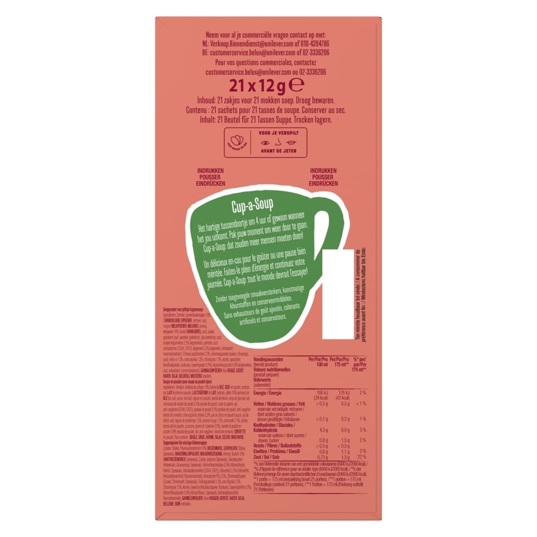 Cup-a-Soup Knorr Thaise pittige kip 21x175ml 4