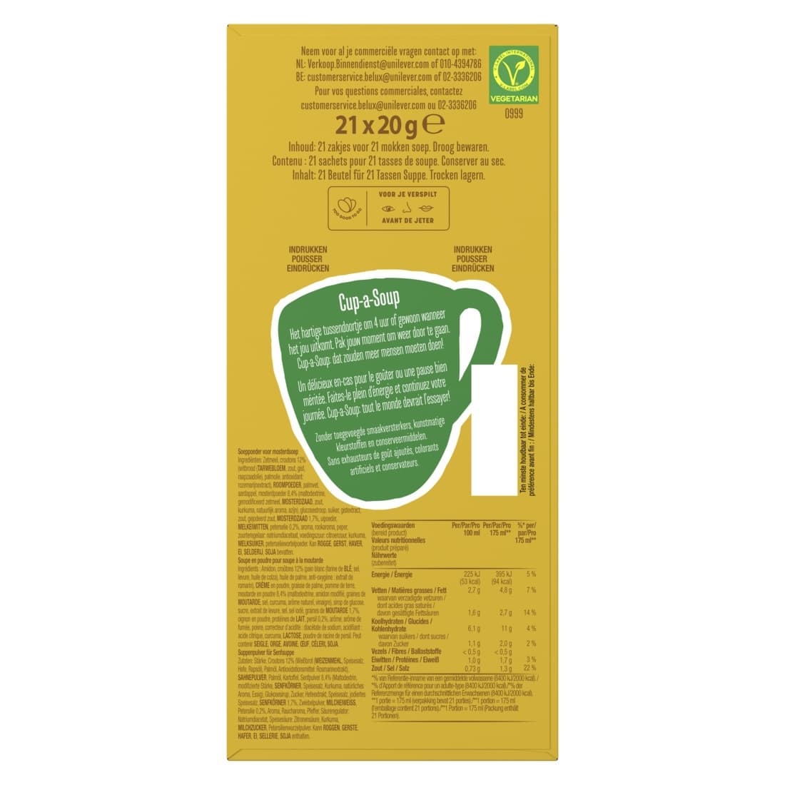 Cup-a-Soup Knorr mosterd 21x175ml 4