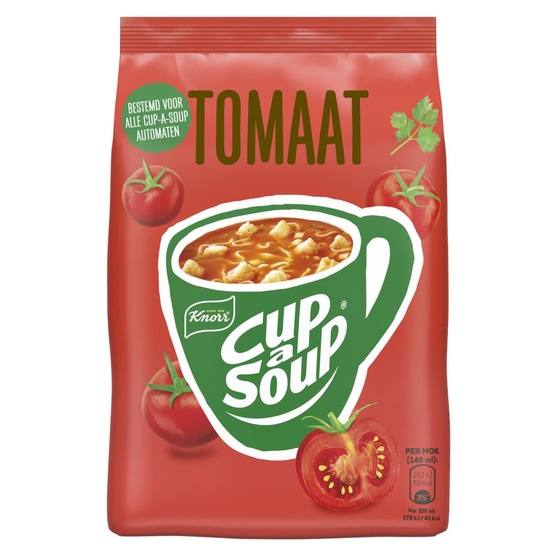 Cup-a-Soup Knorr machinezak tomaat 140ml 2
