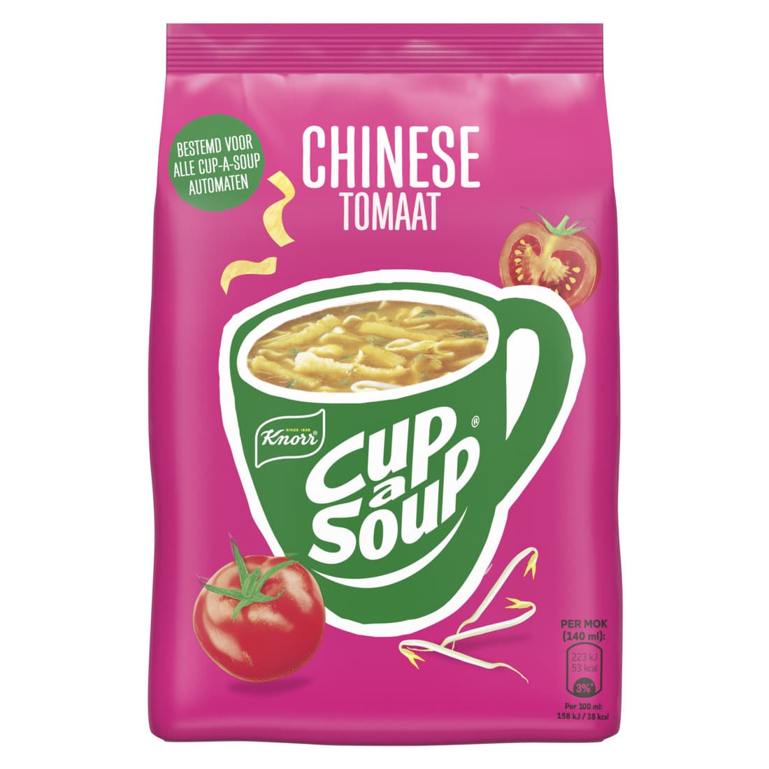 Cup-a-Soup Knorr machinezak Chinese tomaat 140ml 2