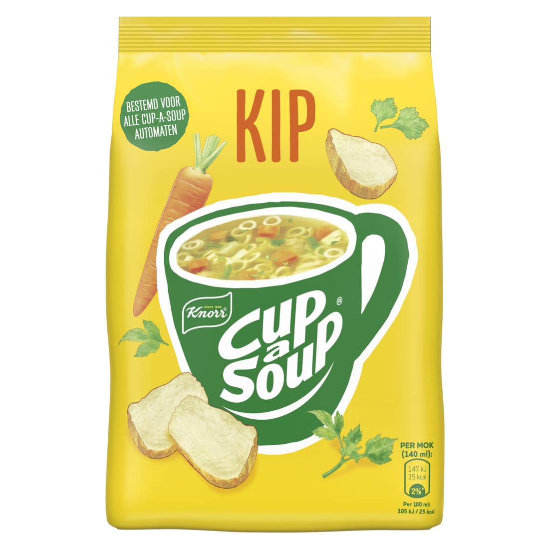 Cup-a-Soup Knorr machinezak kip 140ml 2
