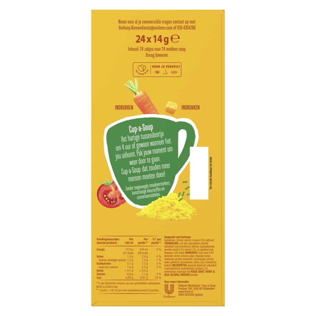 Cup-a-Soup Knorr Indiase kerrie 24x140ml 4