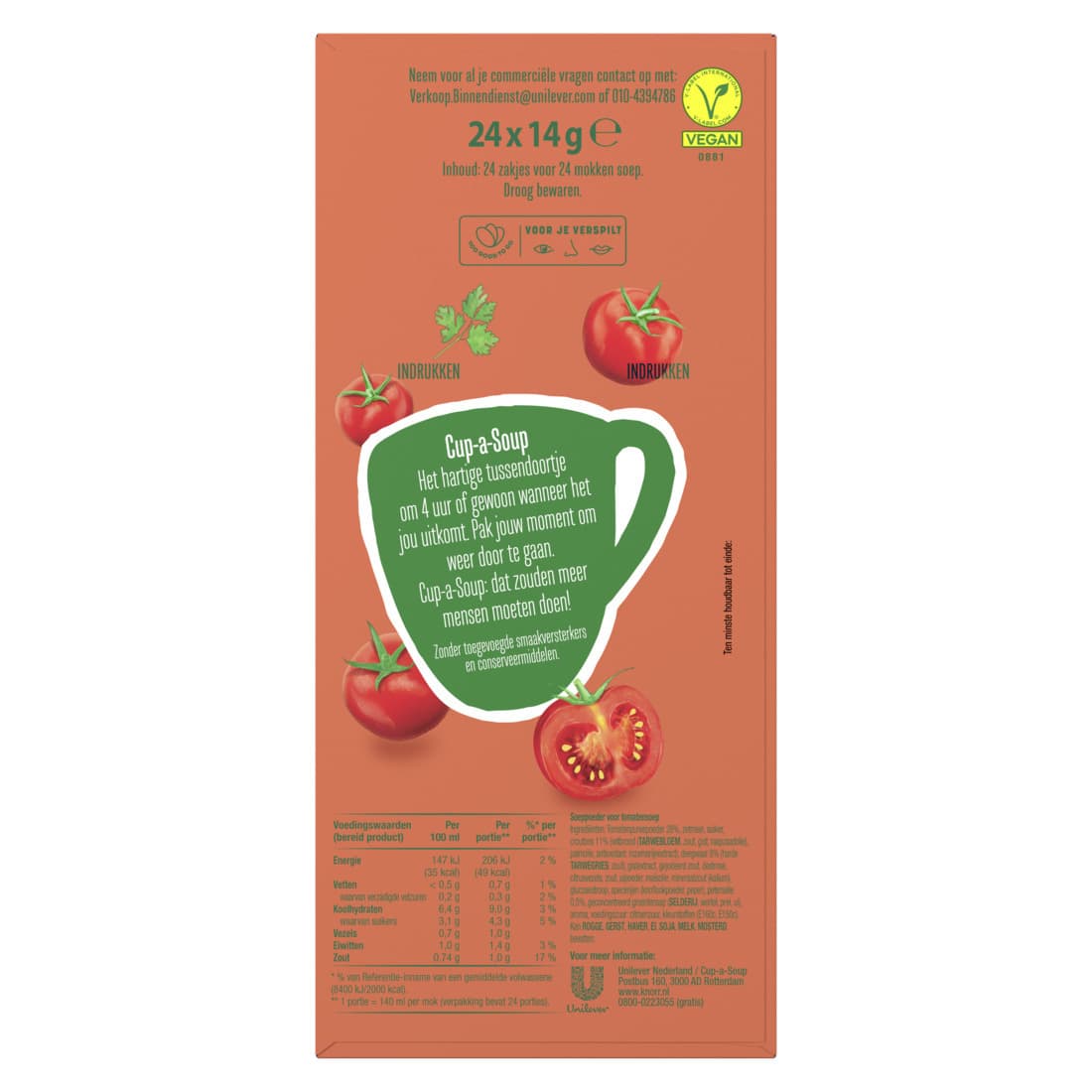 Cup-a-Soup Knorr tomaat 24x140ml 4