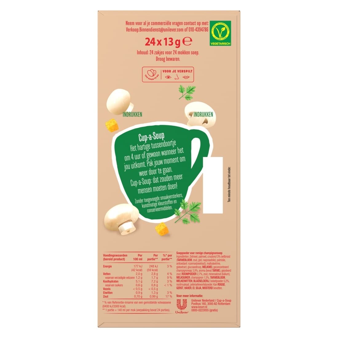 Cup-a-Soup Knorr champignon crème 24x140ml 4