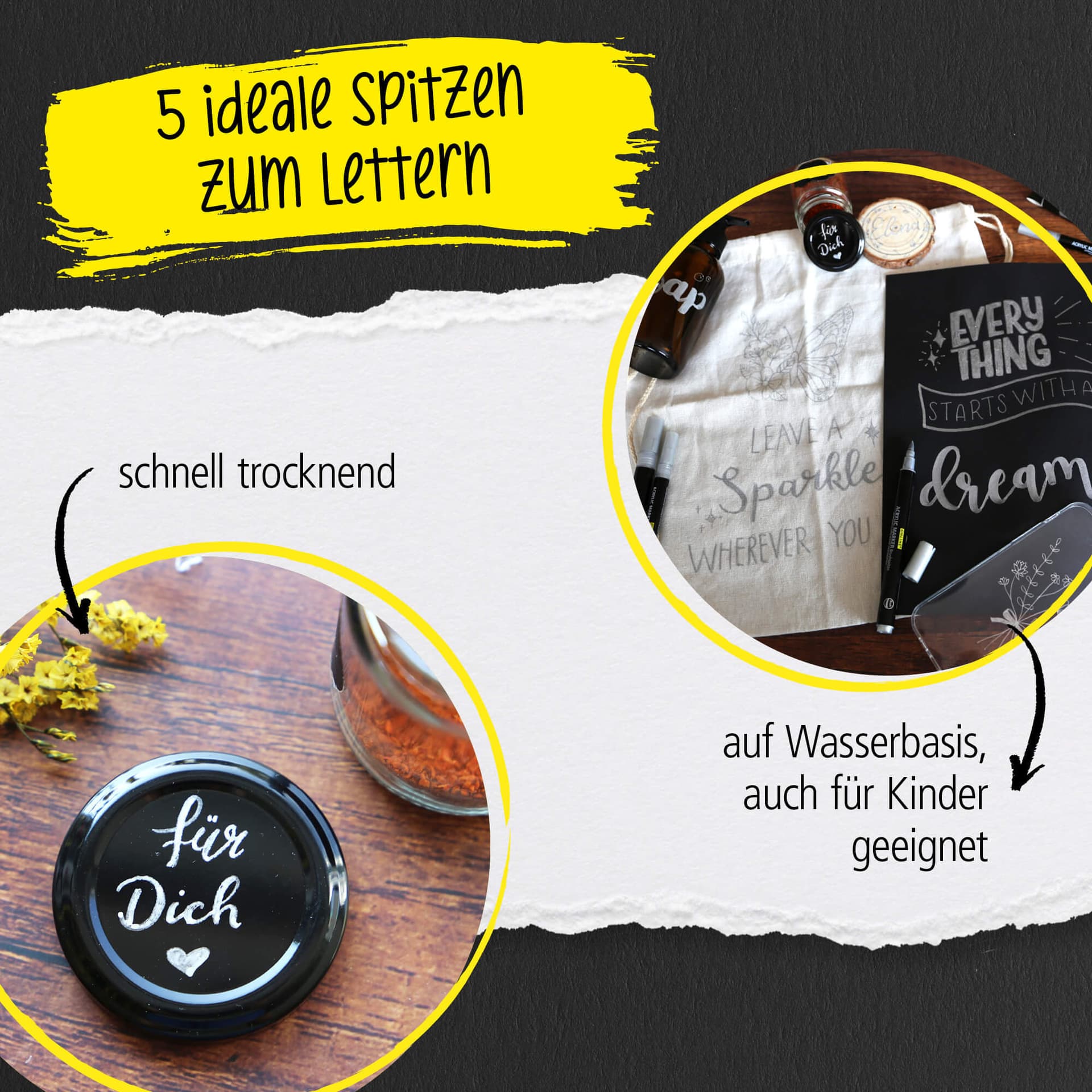 Acrylmarker Online lettering 5 breedtes zilver 8