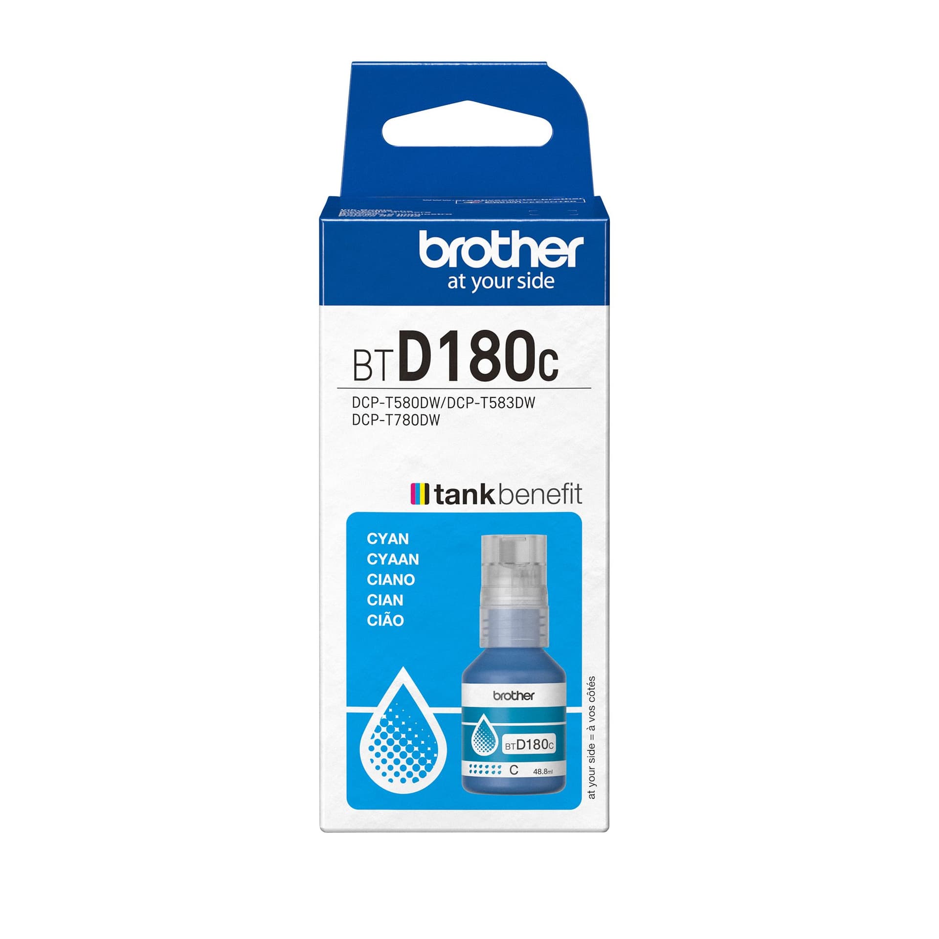Navulinkt Brother BT-D180C blauw