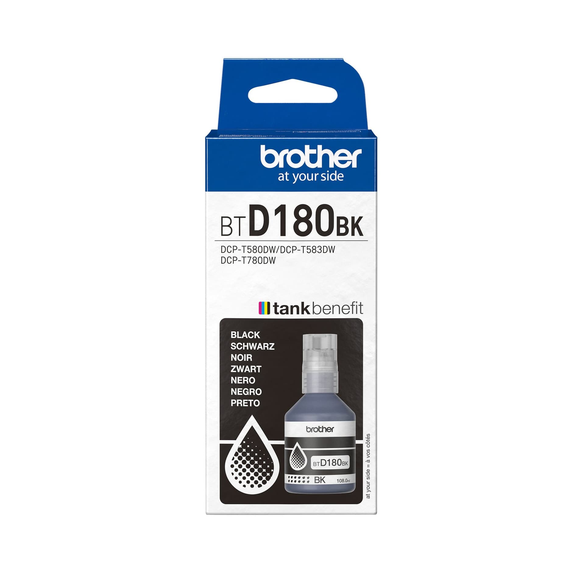 Navulinkt Brother BT-D180BK zwart