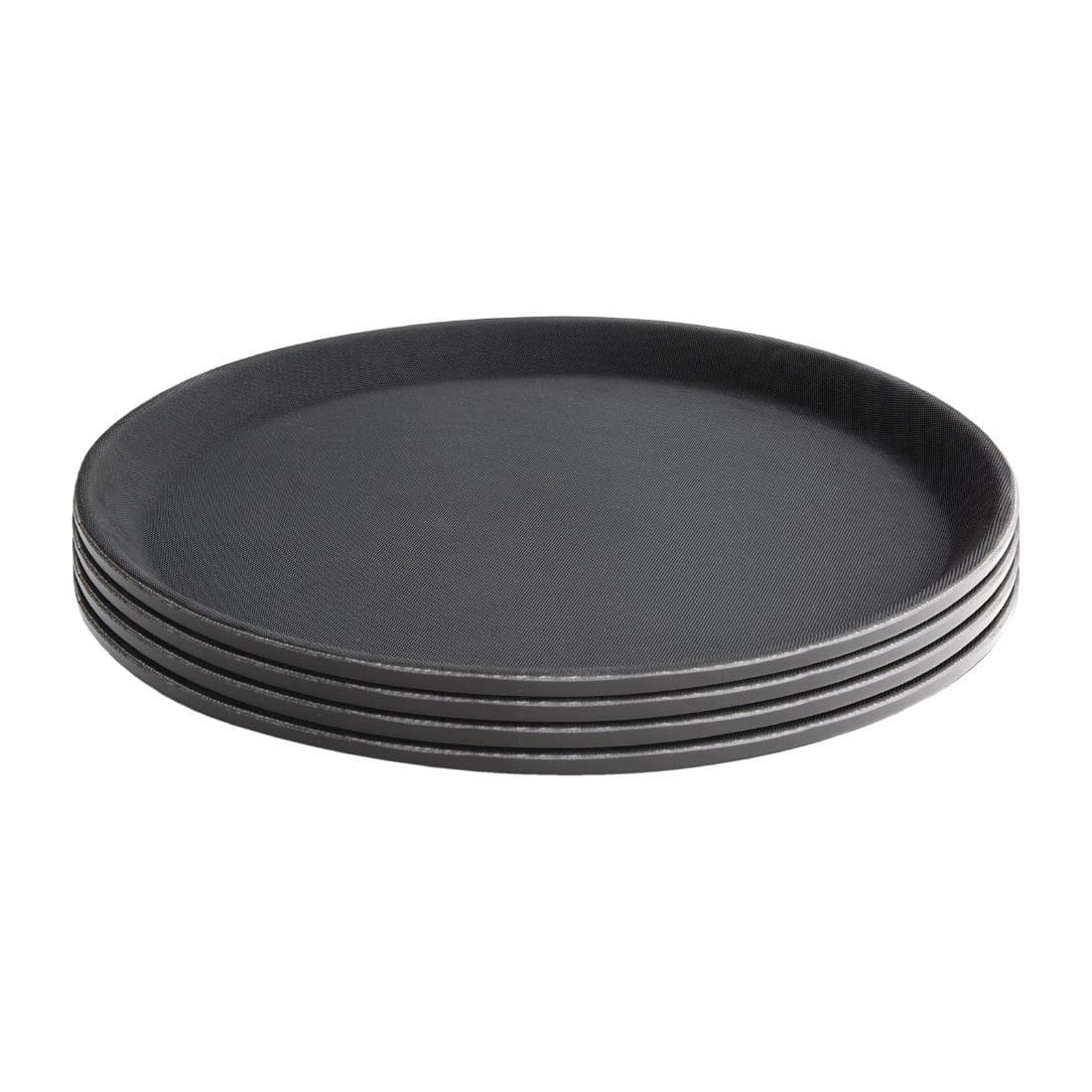 Dienblad Olympia Kristallon antislip rond Ø40.6cm PP zwart 2