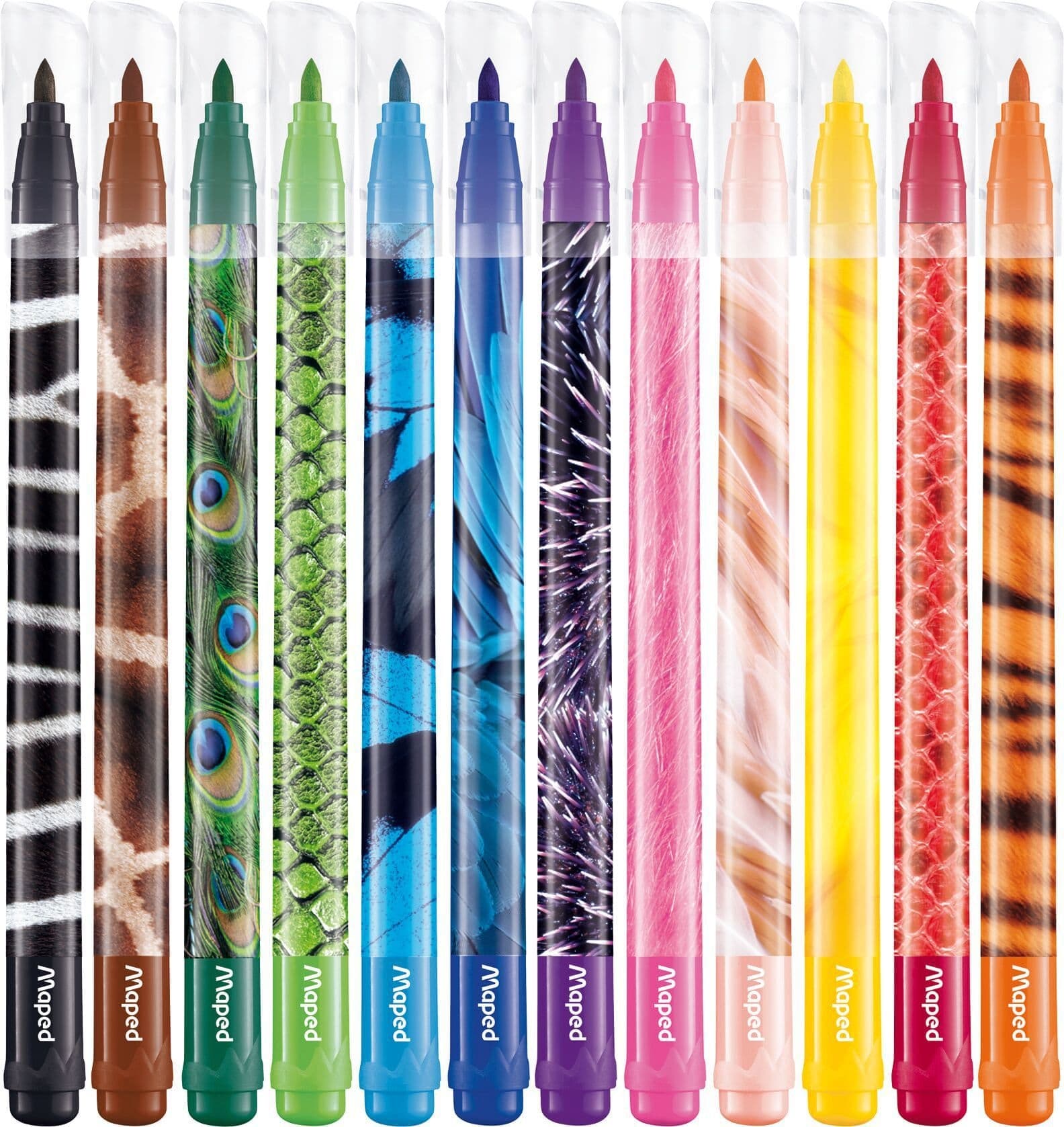 Viltstift Maped Color'Peps Animals set à 12 kleuren 2