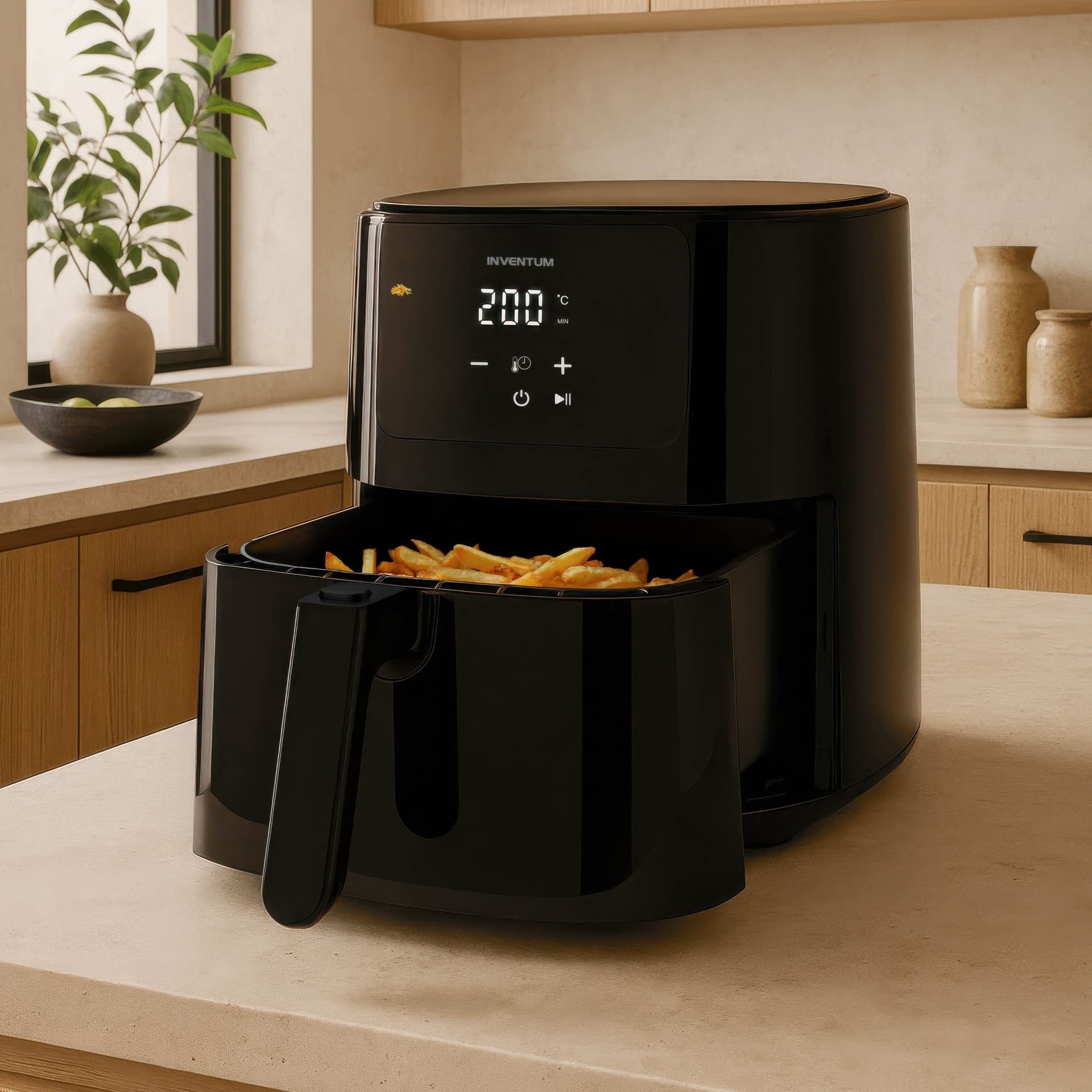 Airfryer Inventum 5 liter 1500watt zwart 5