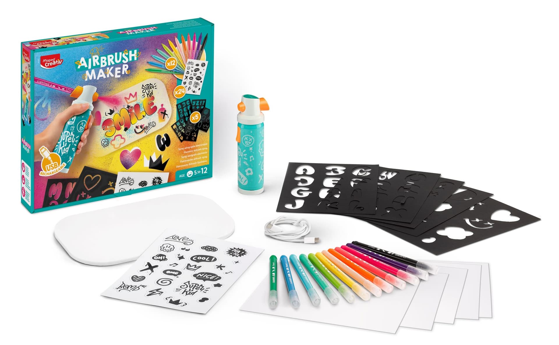 Airbrush Maker Maped Creativ set à 27 delen 2