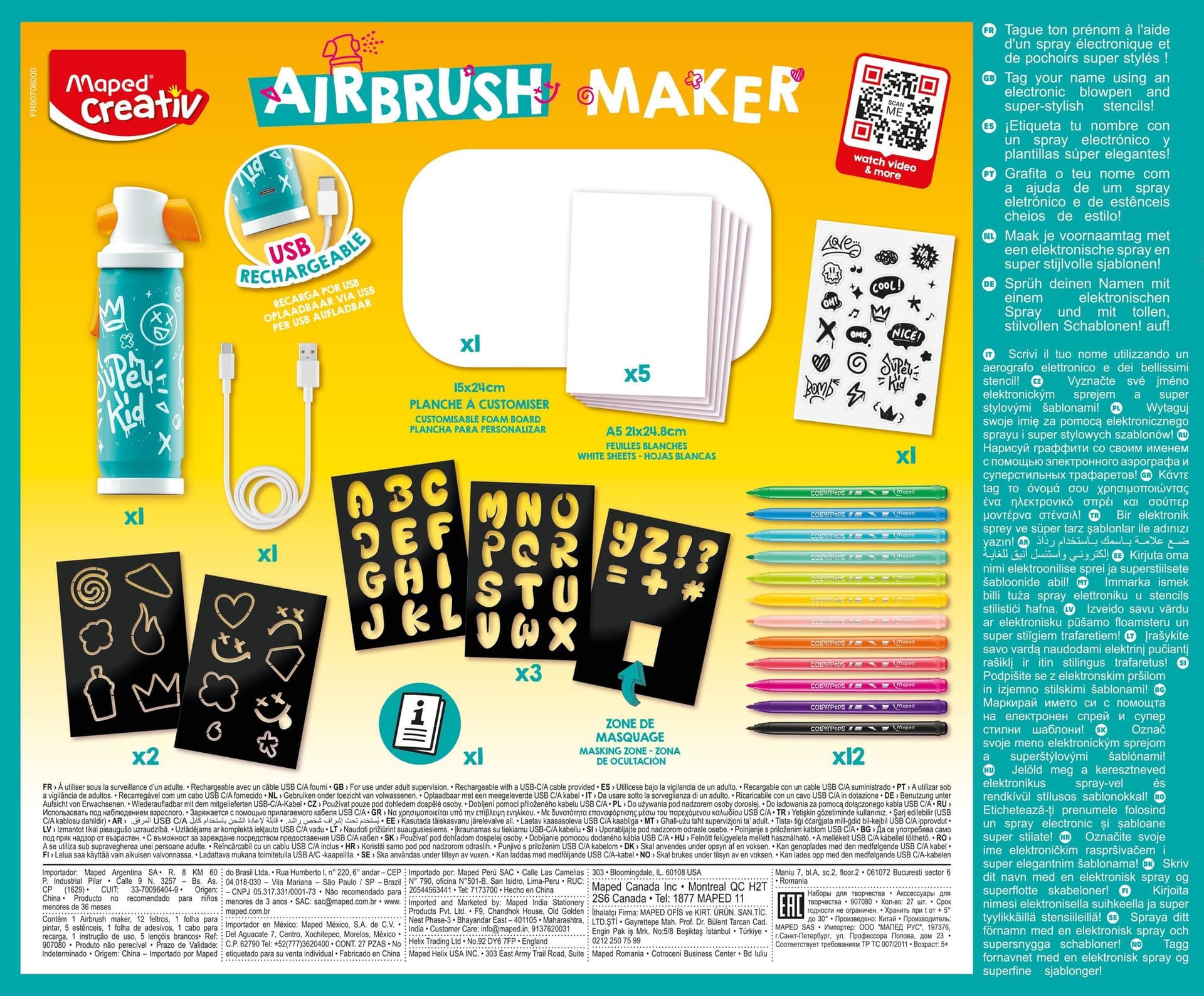 Airbrush Maker Maped Creativ set à 27 delen 3