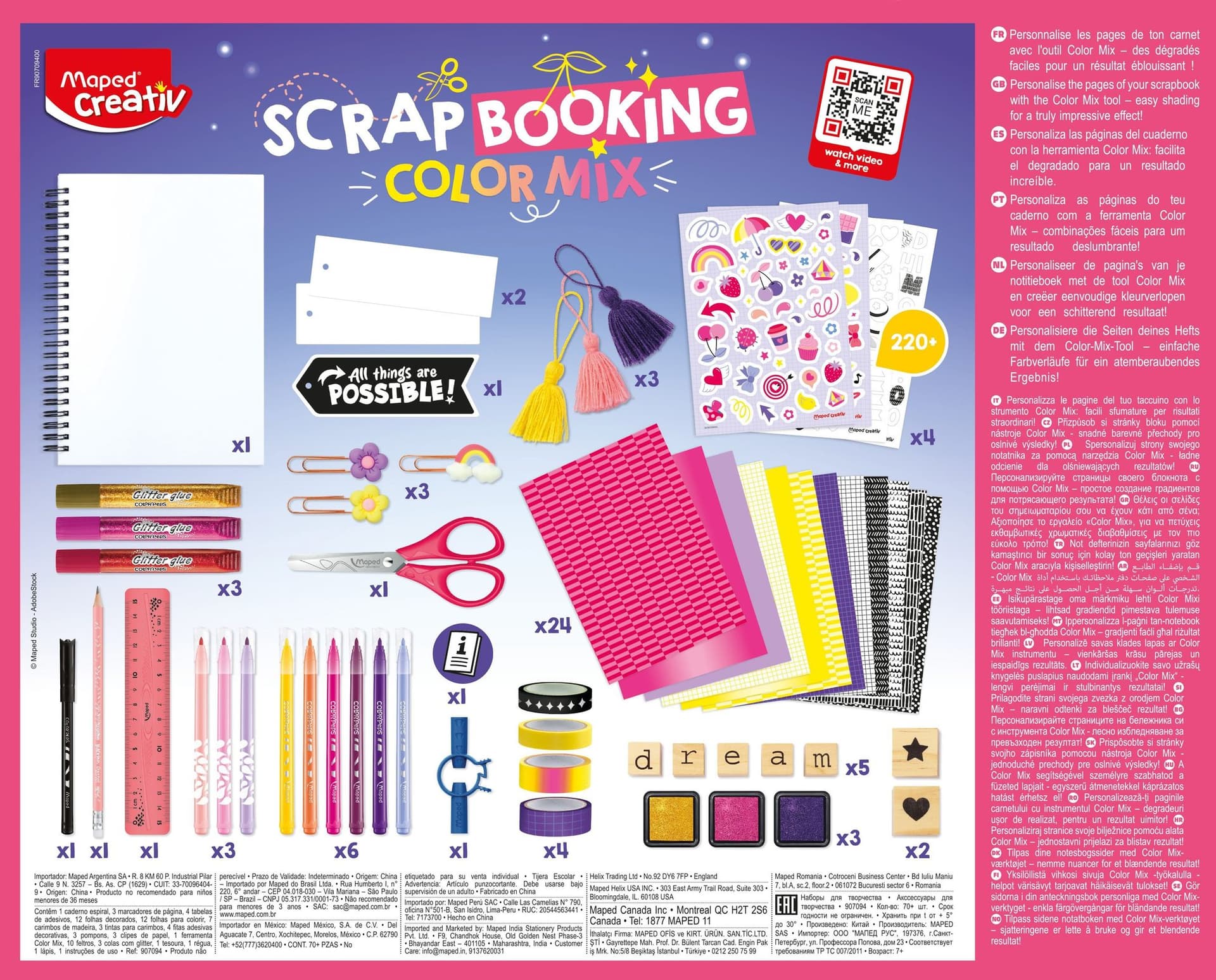 Scrapbookingset Maped Creativ Color Mix set à 70 delen 3