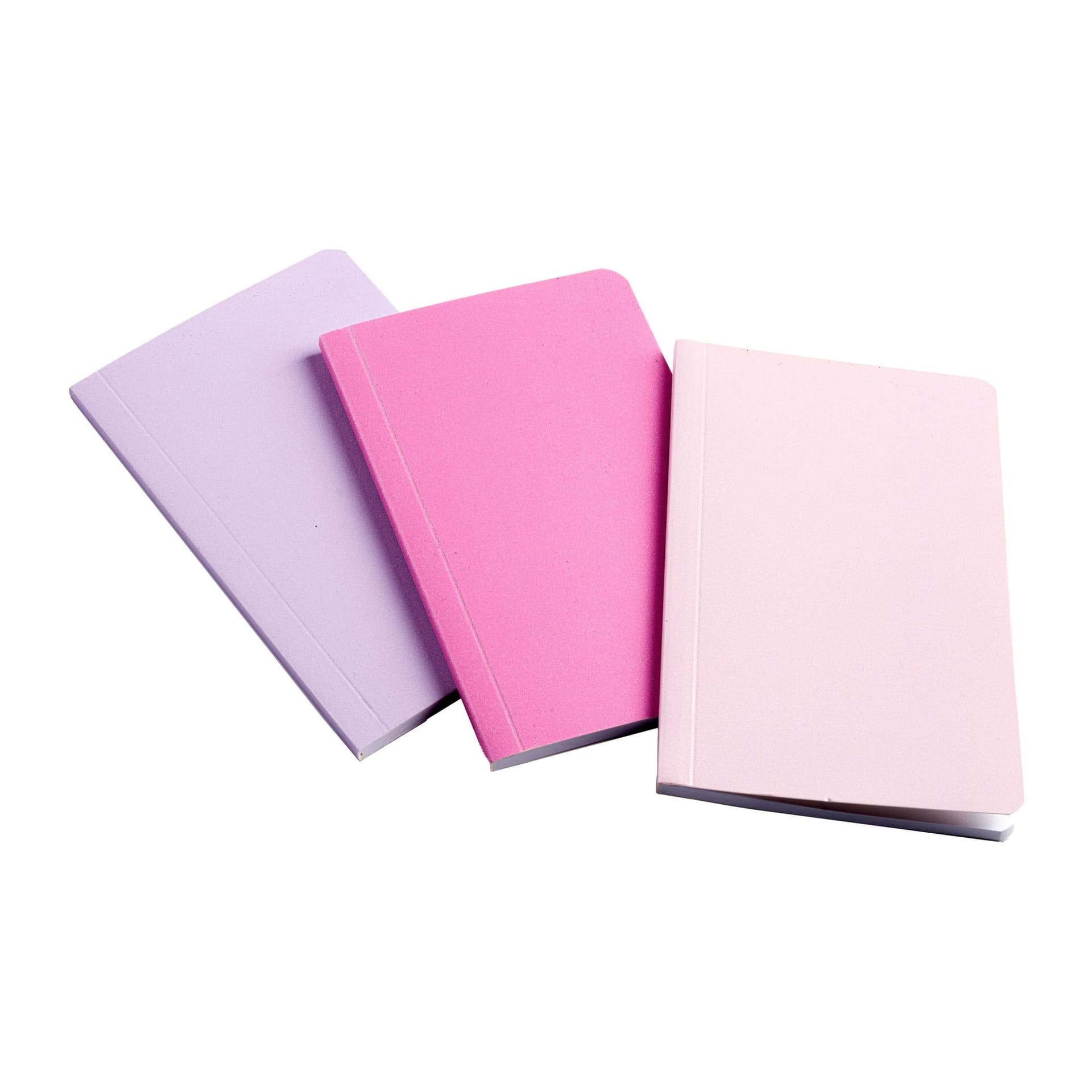 Notitieboek Bruynzeel Teens A6 set à 3 glitterkleuren 2