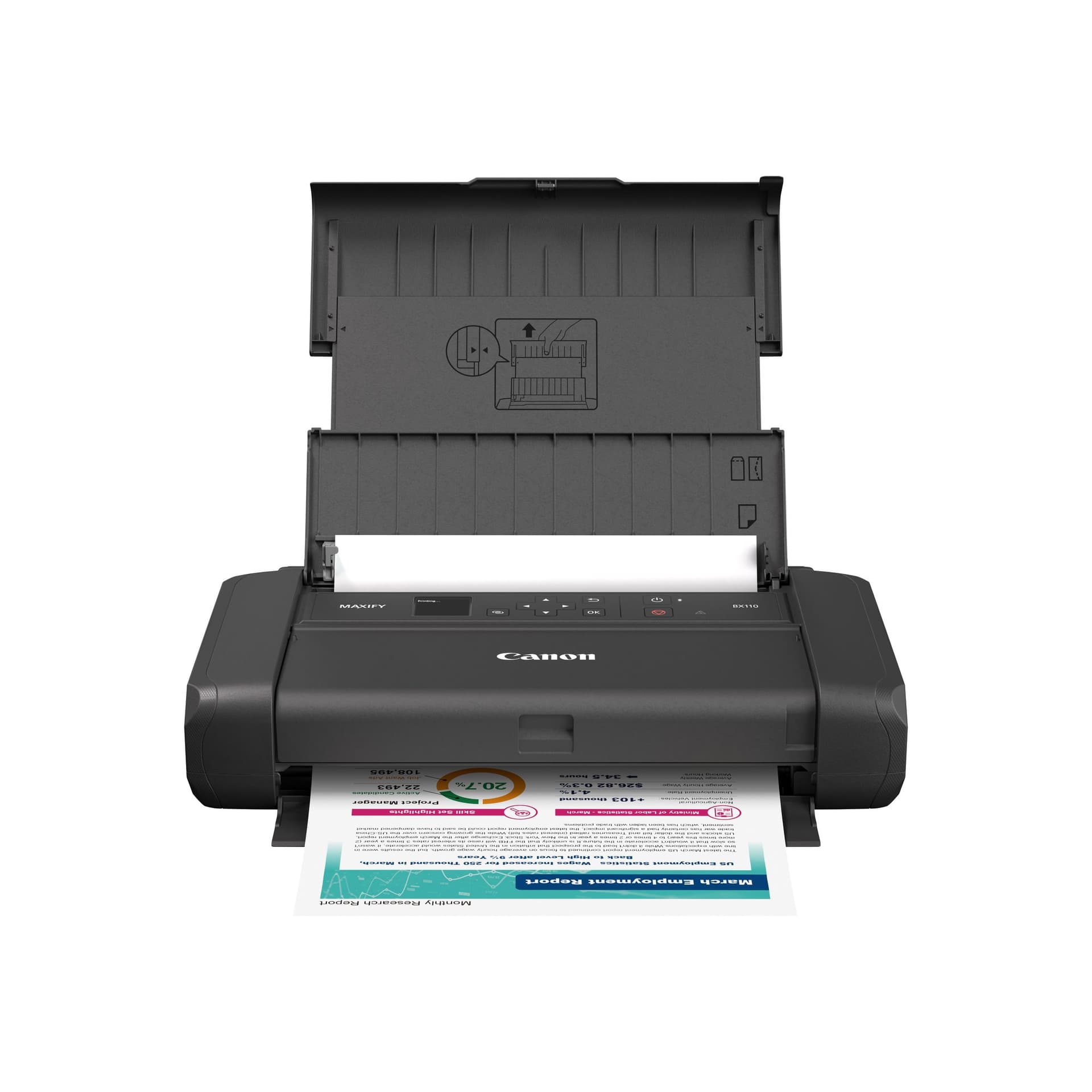 Printer inktjet Canon Maxify BX110 + batterij 4