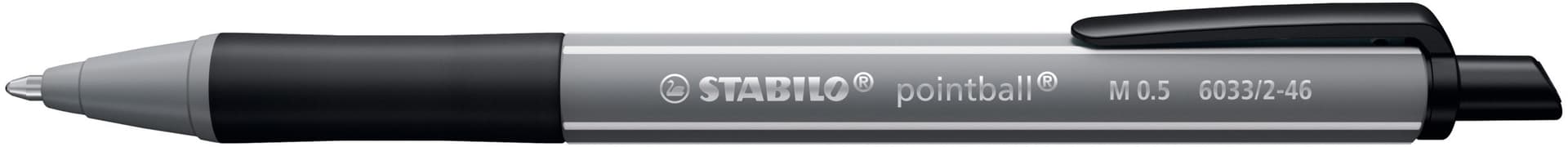 Balpen STABILO pointball colorful medium zwart