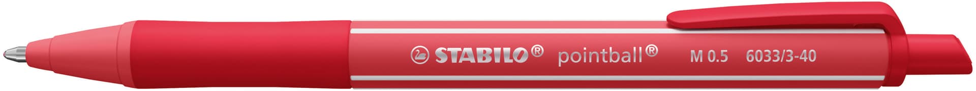 Balpen STABILO pointball colorful medium rood