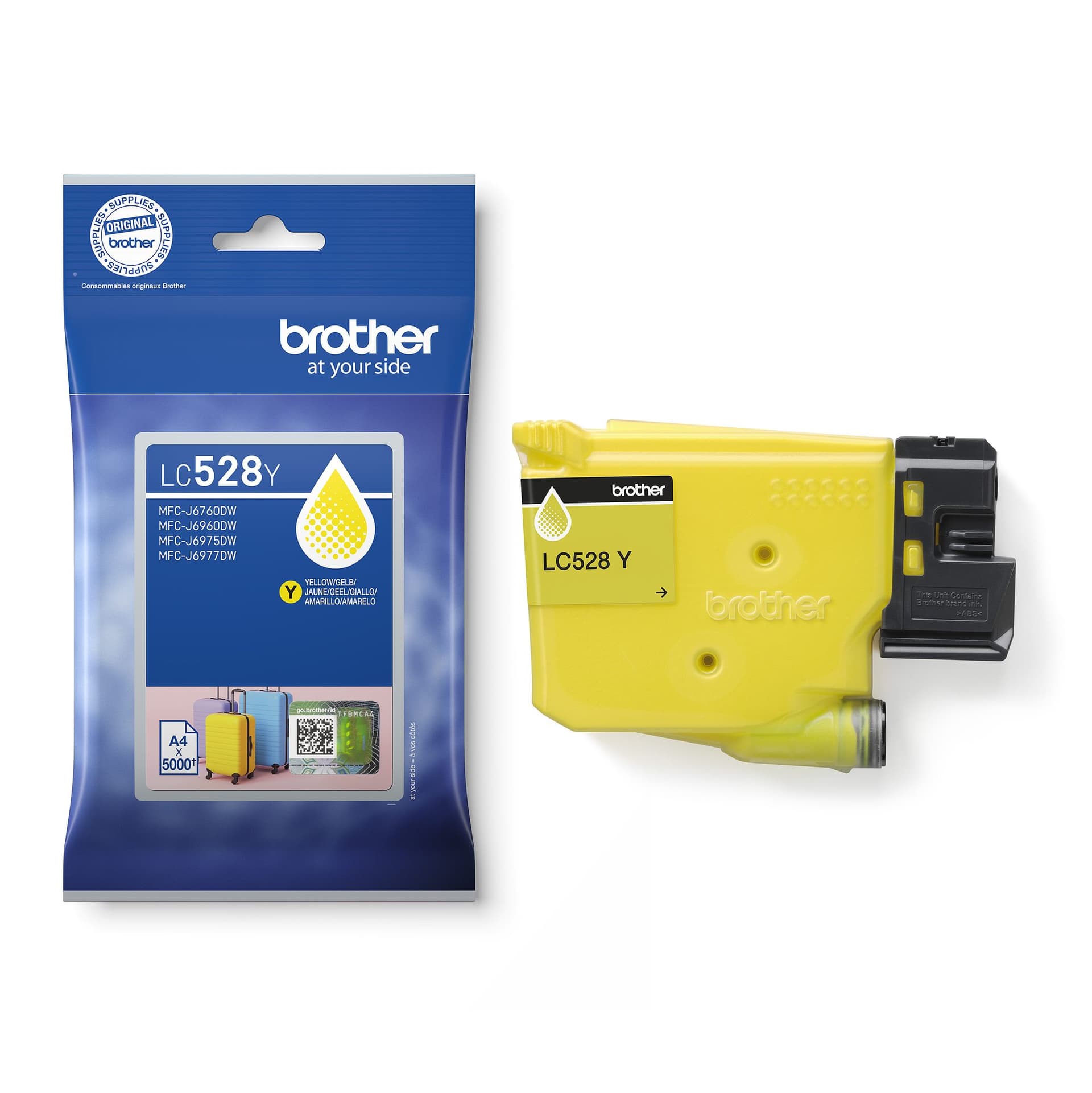 Inktcartridge Brother LC-528Y geel 2