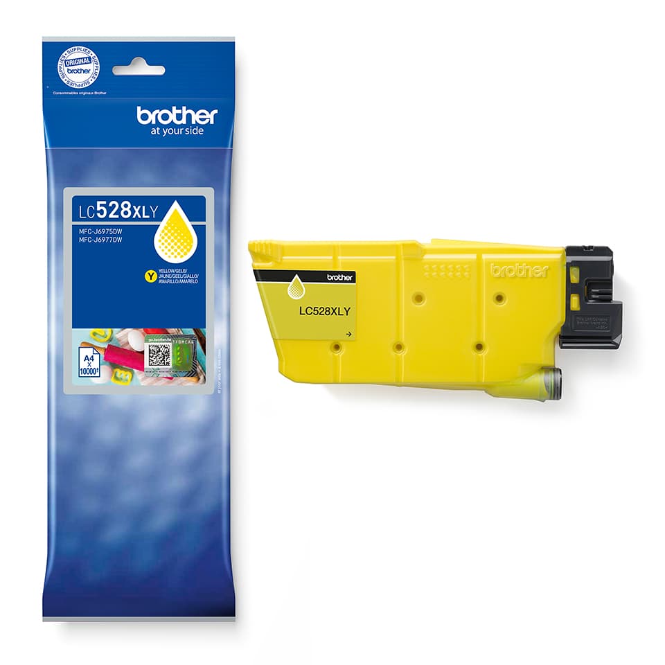 Inktcartridge Brother LC-528XLY geel 2