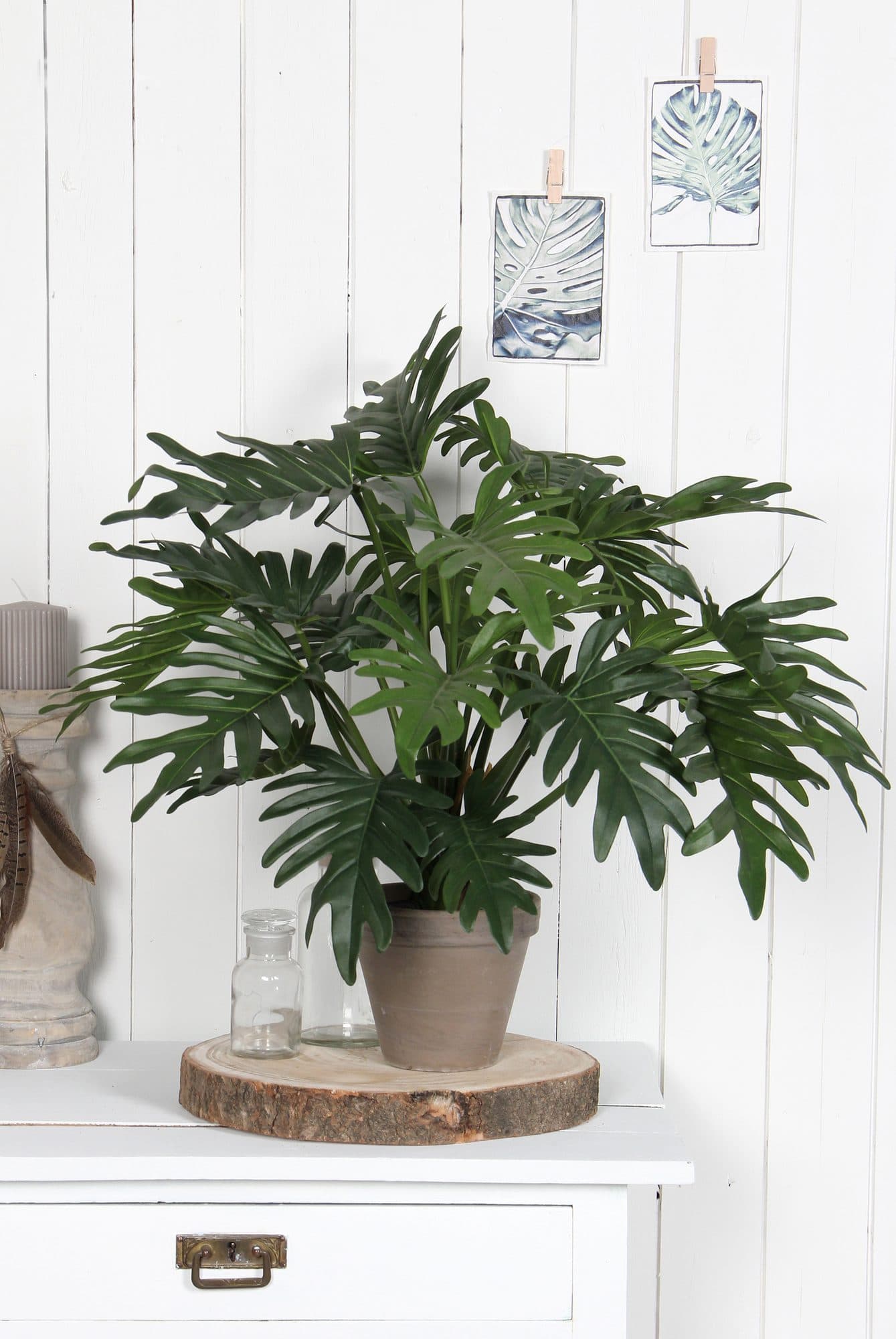 Kunstplant Mica Philodendron selloum groen in pot Ø60cm 50cm 4