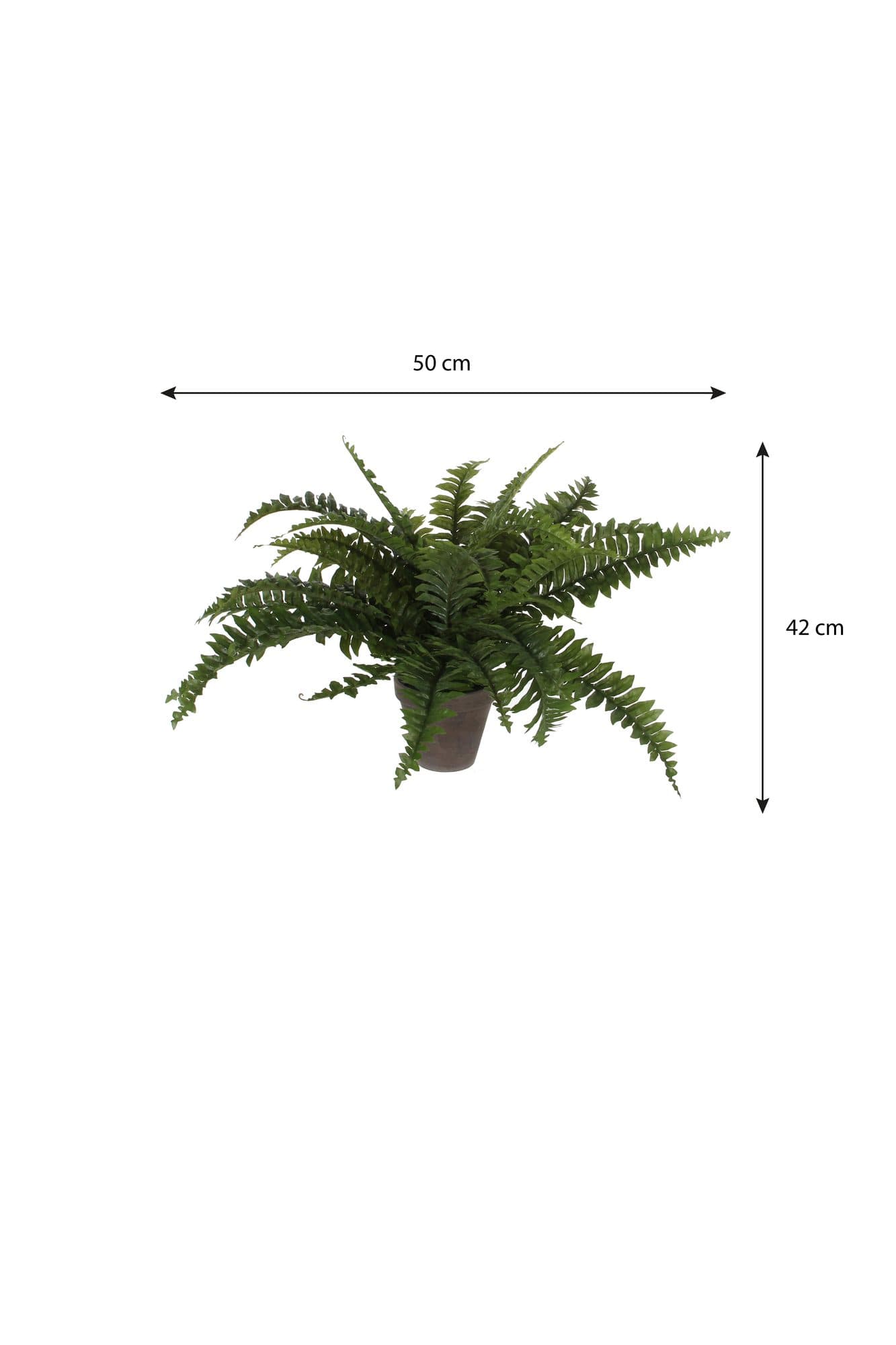 Kunstplant Mica Boston varen groen in pot Ø50cm 42cm 4