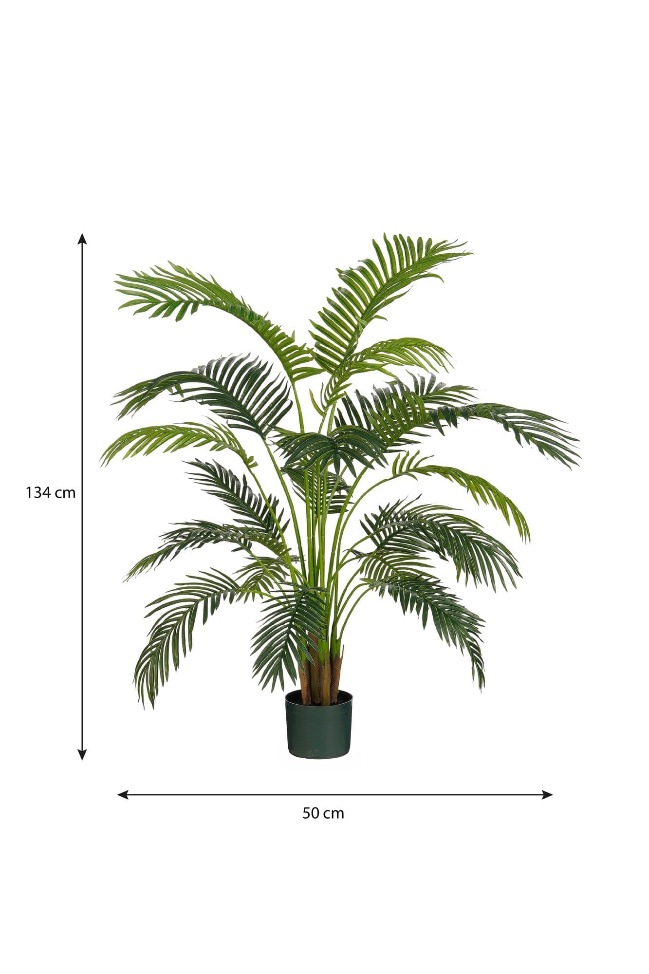 Kunstplant Mica Areca palm in pot groen waterproof 5