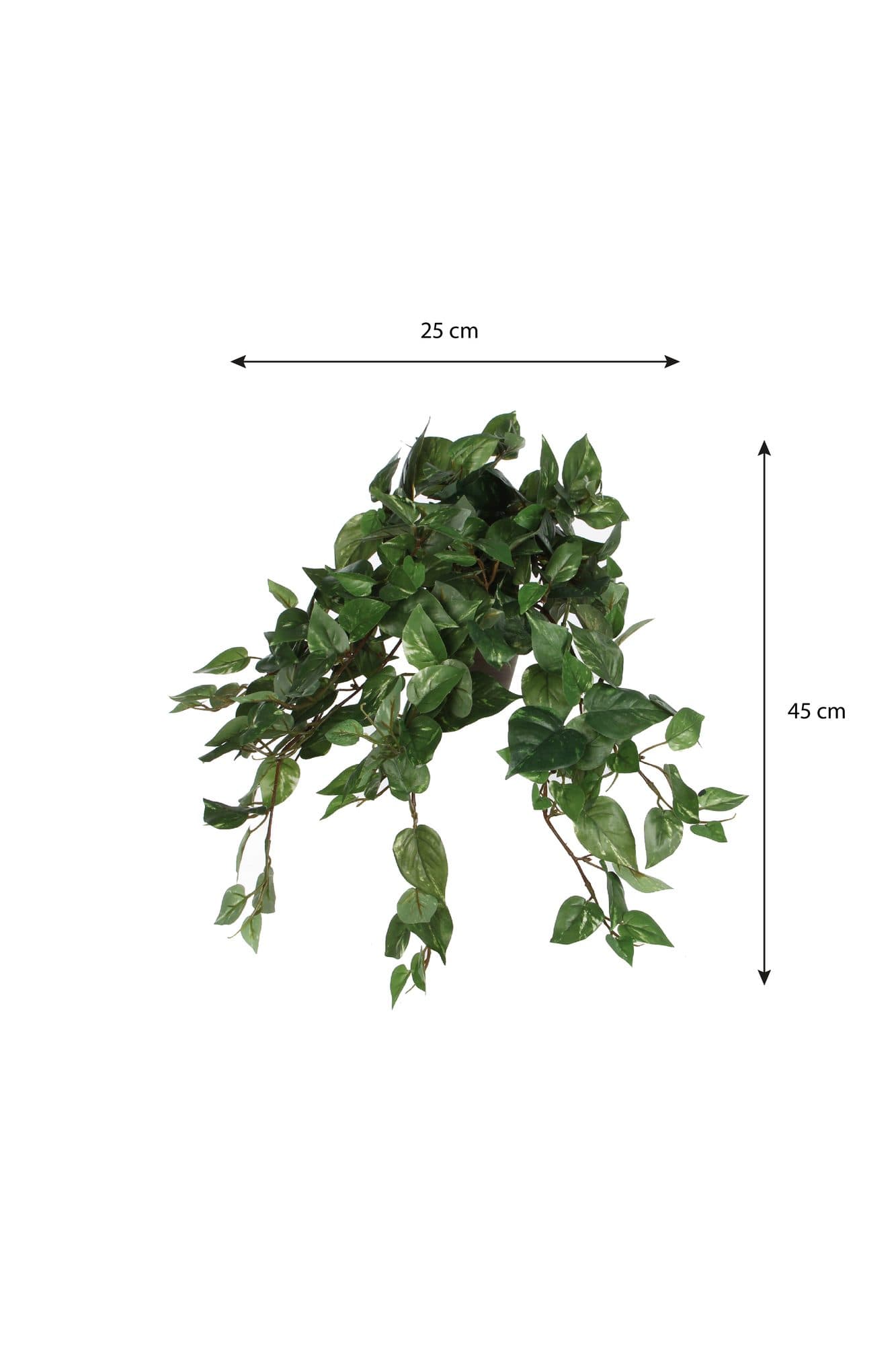 Kunstplant Mica Scindapsus hangend groen Ø25 45cm 4