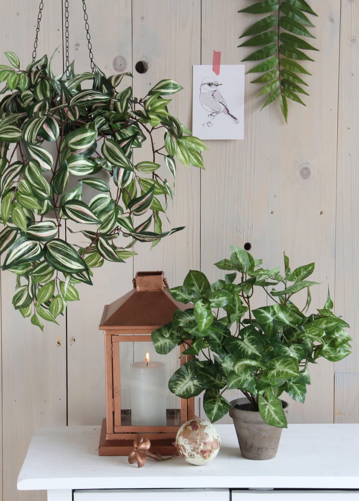 Kunstplant Mica Syngonium groen in pot Ø25 35cm 2