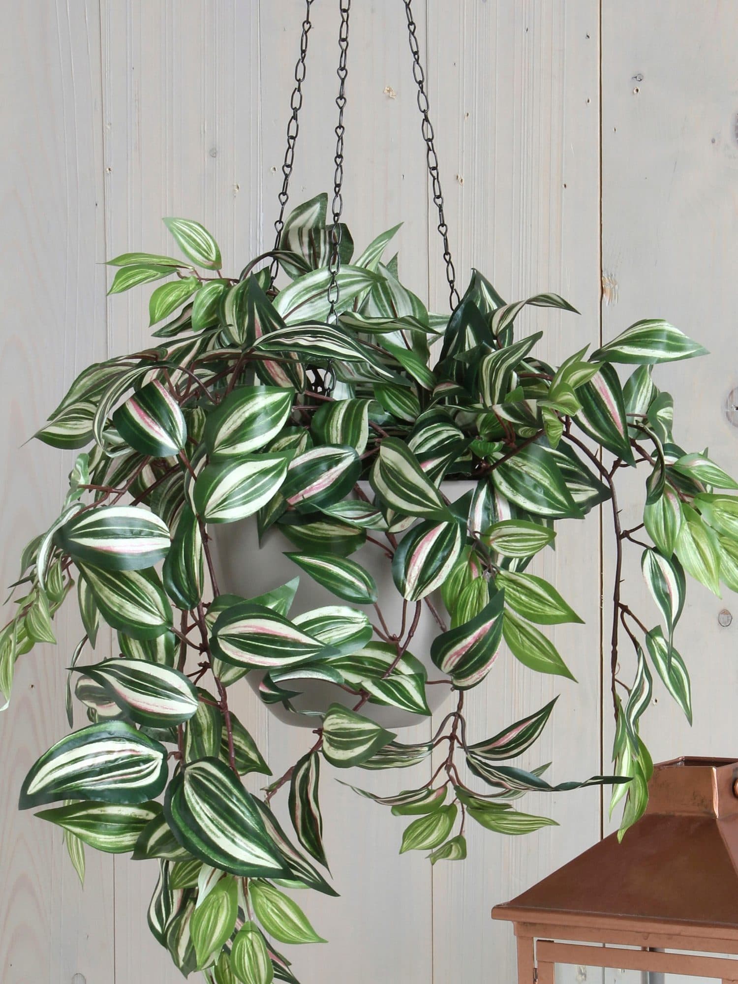 Kunstplant Mica Tradescantia hangend groen Ø25 45cm 5