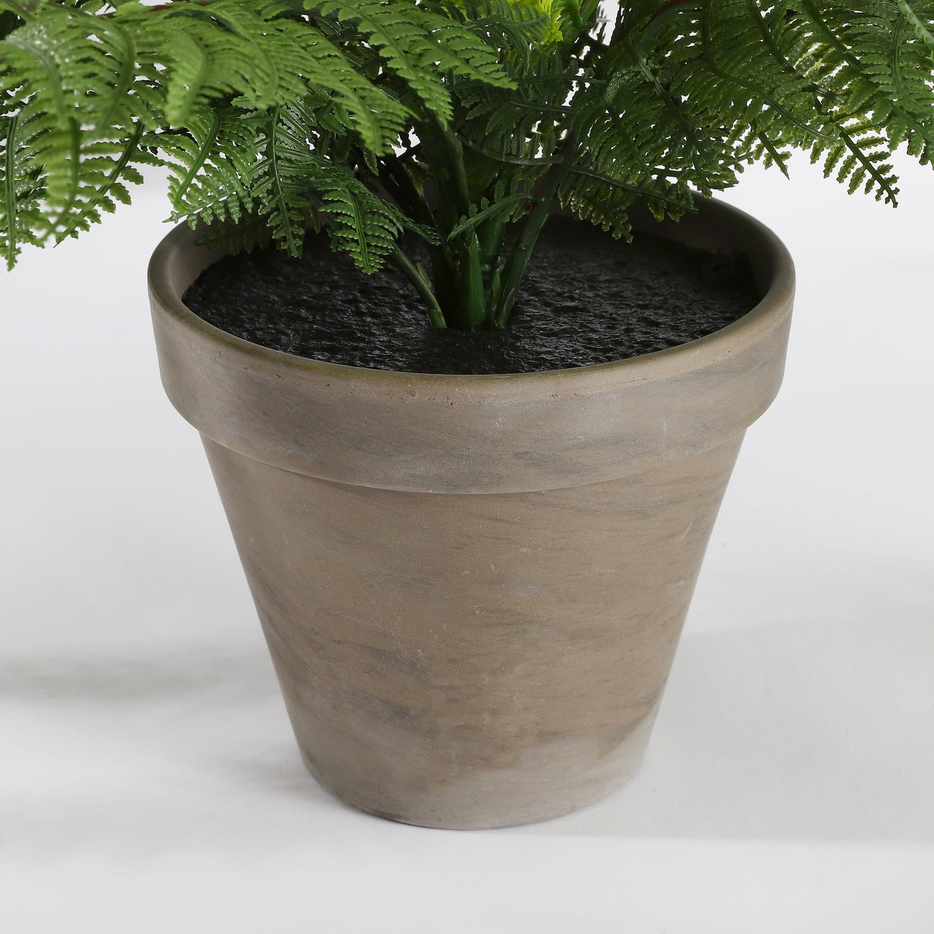 Kunstplant Mica varen groen in pot Stan grijs Ø50 38cm 3