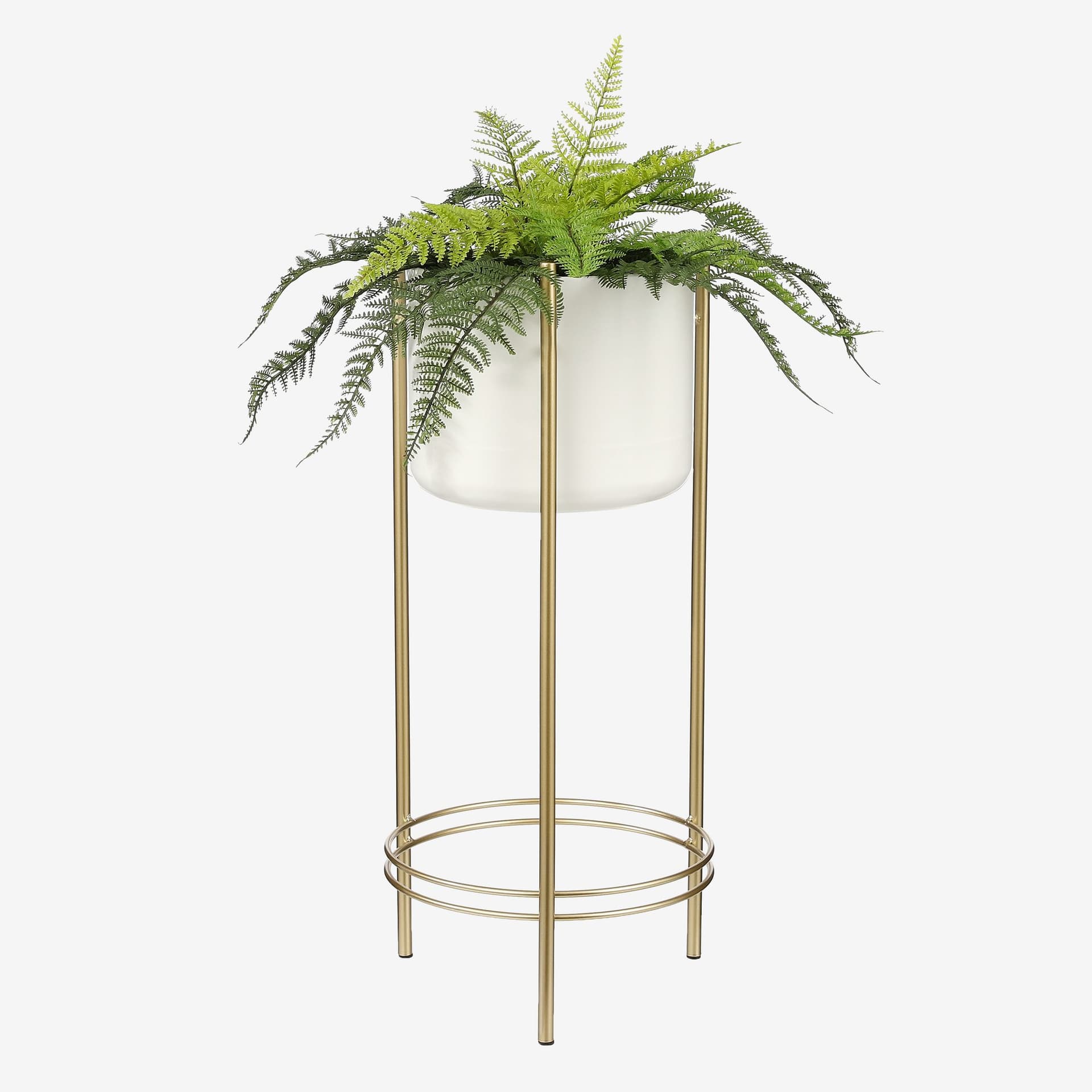 Kunstplant Mica varen groen in pot Stan grijs Ø50 38cm 4