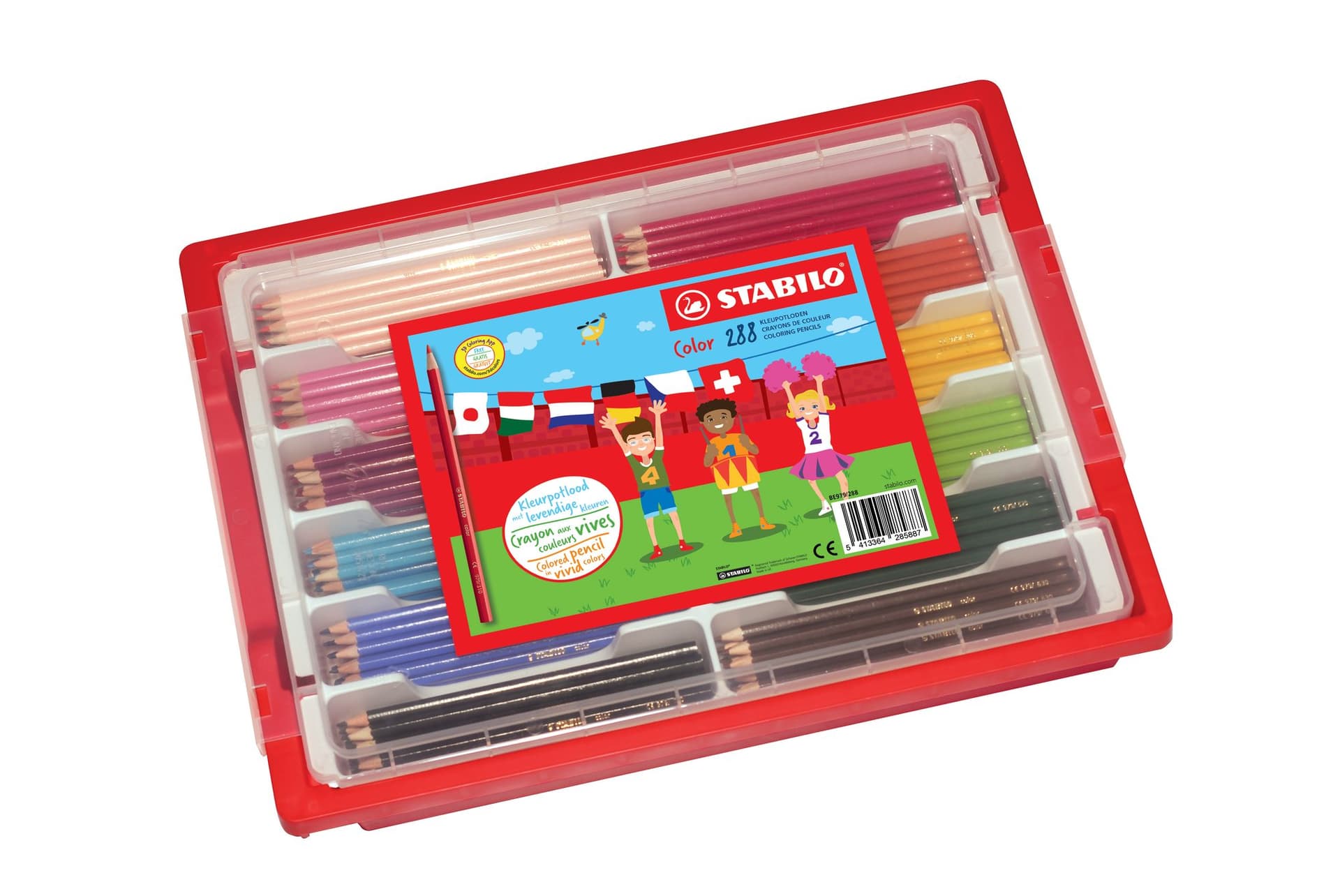 Kleurpotloden STABILO Color assorti classpack à 288 stuks