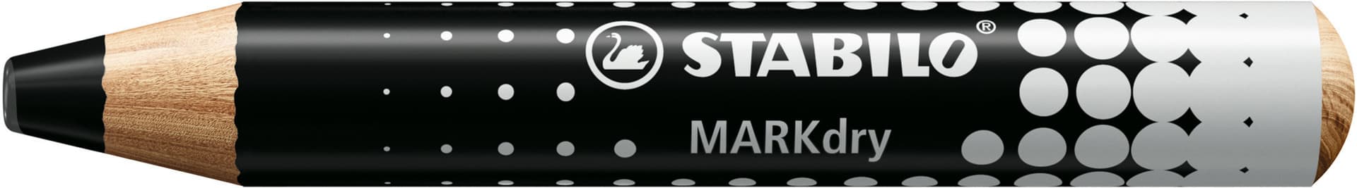 Whiteboardpotlood STABILO MARKdry incl 2 slijpers zwart classpack 30st 3