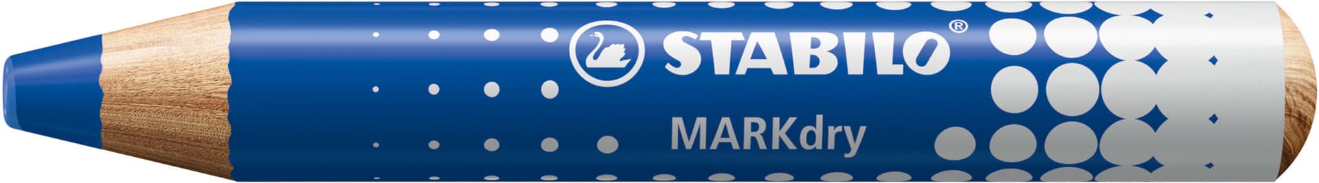 Whiteboardpotlood STABILO MARKdry incl 2 slijpers blauw classpack 30st 2