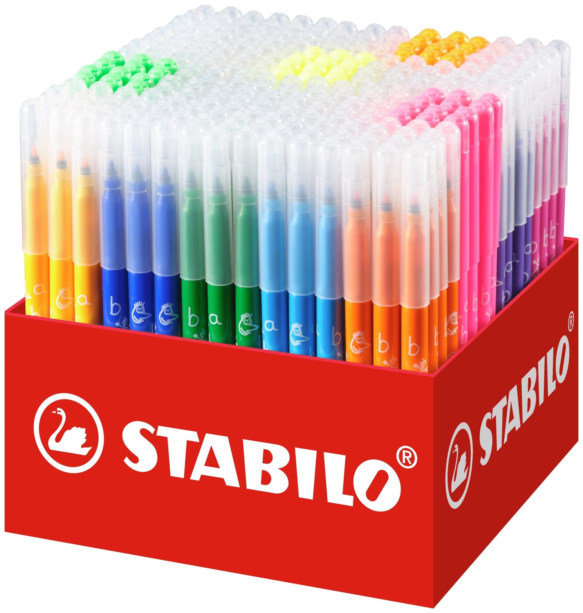 Viltstift STABILO Trio A-Z 378 fijn assorti classpack à 240 stuks 2