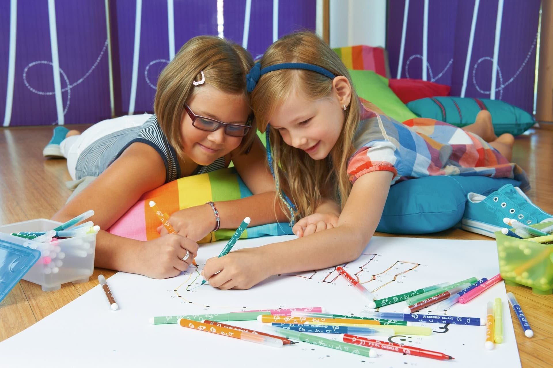 Viltstift STABILO Trio A-Z 378 fijn assorti classpack à 240 stuks 7