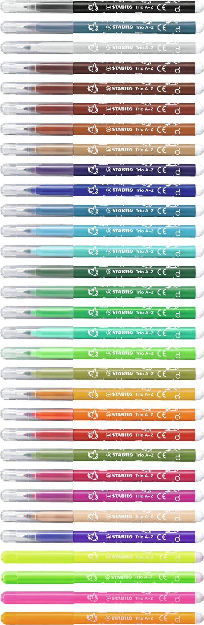 Viltstift STABILO Trio A-Z 378 fijn assorti classpack à 240 stuks 6