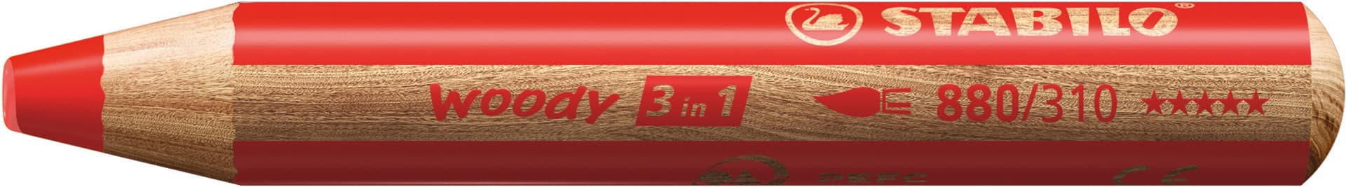 Kleurpotloden STABILO 882 woody 3 in 1 incl 2 slijpers classpack 48st 2