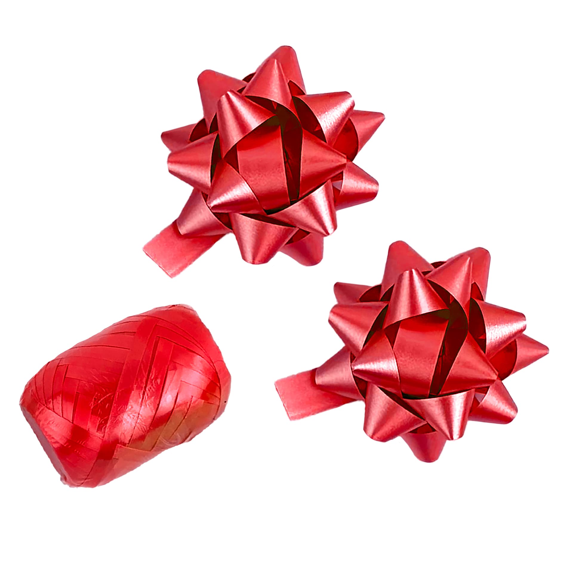 Cadeaulint Haza polyband en 2 rozetten rood 2