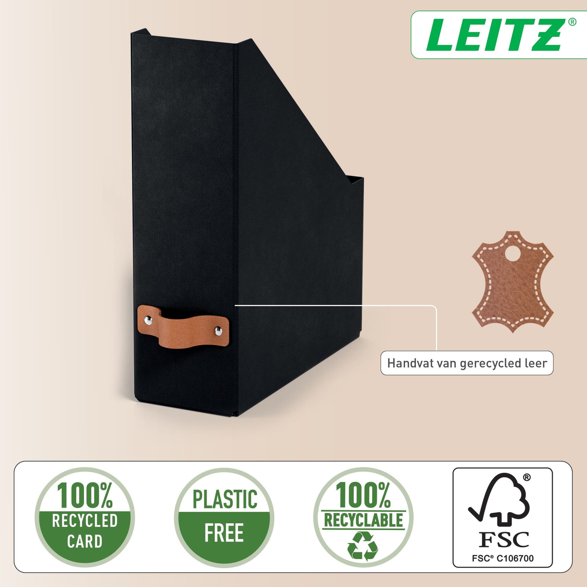 Tijdschriftencassette Leitz Puro set van 2 zwart 3