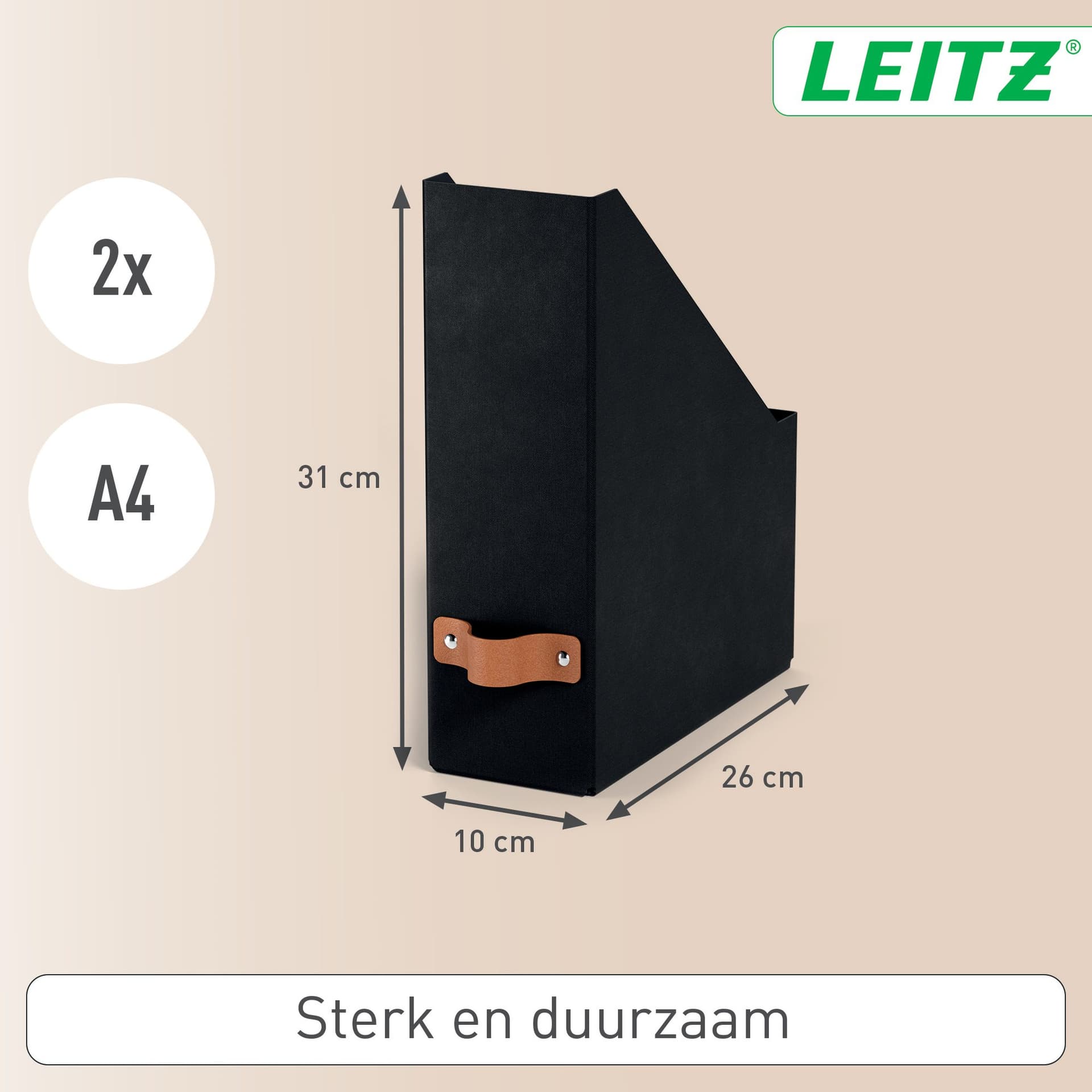 Tijdschriftencassette Leitz Puro set van 2 zwart 4