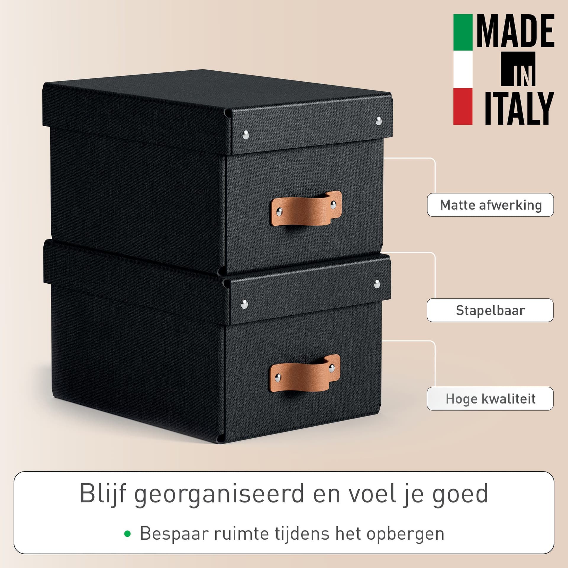 Opbergdoos Leitz Puro met deksel 7 liter set van 2 zwart 2